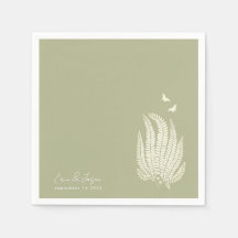 Fern & Butterfliegen | Hochzeitsempfang Napkins