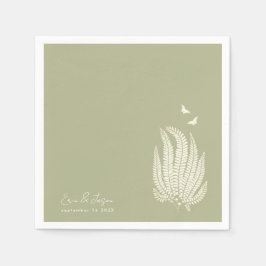 Fern & Butterfliegen | Hochzeitsempfang Napkins Serviette