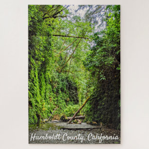 Fern Canyon Green Walls in Redwoods Nationalpark Puzzle