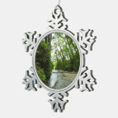 Fern Canyon II im Redwood-Nationalpark Schneeflocken Zinn-Ornament (Rechts)