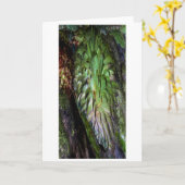 "Fern": Digital erweitertes Fern im Wald/Wald Karte (Gelbe Blume)