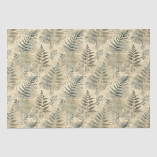 Fern & Eucalyptus Skeletts Leaf Decoupage Paper Seidenpapier (Vorderseite)