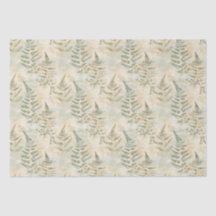 Fern & Eucalyptus Skeletts Leaf Decoupage Paper