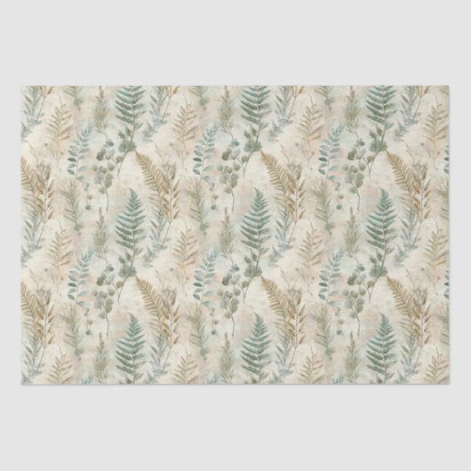 Fern & Eucalyptus Skeletts Leaf Decoupage Paper Seidenpapier (Vorderseite)