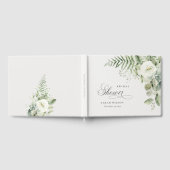 Fern Eukalyptus Greenerage Foliage Brautparty Gästebuch (Voll)
