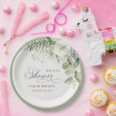 Fern Eukalyptus Greenerage Foliage Brautparty Pappteller (Party)