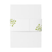 Fern Eukalyptus Hand Gezeichnet Grüne Hochzeit Einladungsbanderole (Rückseitenbeispiel)