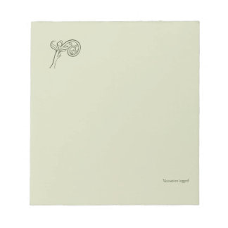 Fern Fiddlehead- Botanists Pause- Minimal Notizblock