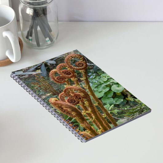 Fern Fiddleheads Botanical Notizblock