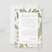 Fern Floral Muster Dankeskarte (Vorderseite)