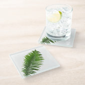 Fern frond glasuntersetzer (Schrägansicht)