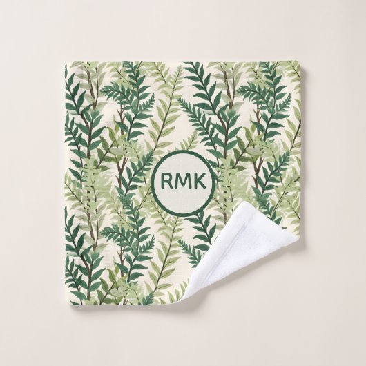 Fern Fronds Badhandtuch Set (Waschlappen)