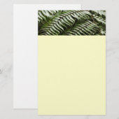 Fern Fronds II Dunkle grüne Natur Briefpapier (Vorne/Hinten)