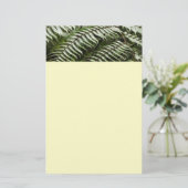 Fern Fronds II Dunkle grüne Natur Briefpapier (Stehend Vorderseite)