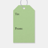 Fern Fronds II Dunkle grüne Natur Geschenkanhänger (Rückseite)