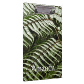 Fern Fronds II Dunkle grüne Natur Klemmbrett (Rechts)