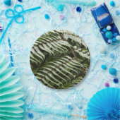 Fern Fronds II Dunkle grüne Natur Pappteller (Party)