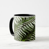 Fern Fronds II Dunkle grüne Natur Tasse (Vorderseite Links)