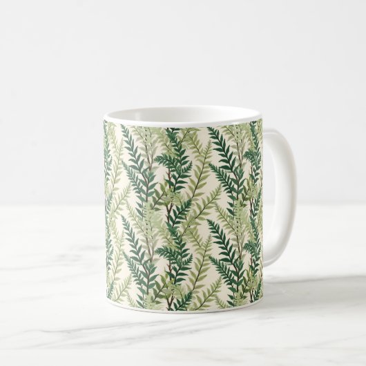 Fern Fronds Kaffeetasse (VorderseiteRechts)