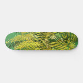 Fern, Fronten, Blumengrün, goldgelb Skateboard (Horizontal)