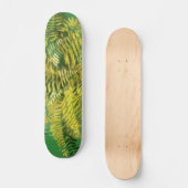 Fern, Fronten, Blumengrün, goldgelb Skateboard (Vorderseite)