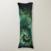 Fern Fusion - ein friedlicher Wald vor der Tür Seitenschläferkissen (Vorderseite Vertikal)