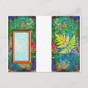 Fern-Gepäckmarke Postkarte