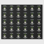 Fern Goodness Sake Funny Pflanze Puff Dark BG Geschenkpapier (Flach)