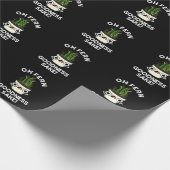 Fern Goodness Sake Funny Pflanze Puff Dark BG Geschenkpapier (Ecke)