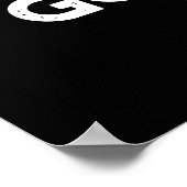 Fern Goodness Sake Funny Pflanze Puff Dark BG Poster (Ecke)