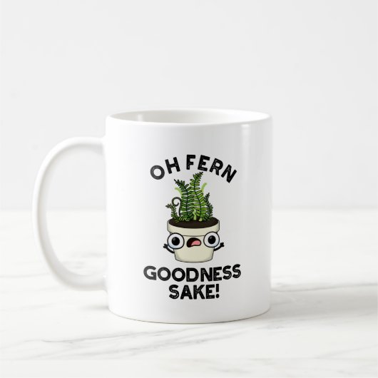 Fern Goodness Sake Funny Pflanze Puff Kaffeetasse (Links)