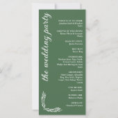 Fern Green Arch Wreath Monogram Wedding (Rückseite)