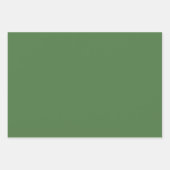Fern Green Solid Color Geschenkpapier Set (Vorderseite 3)