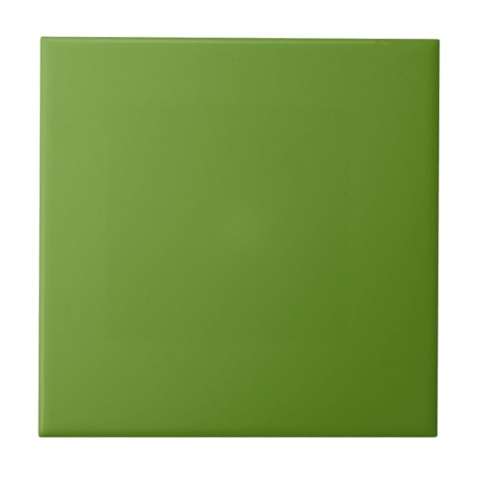 Fern Green Solid Color Tile Fliese (Vorderseite)