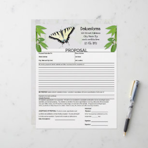 Fern Green Tiger Frack Butterfly Vorschlag Briefbogen