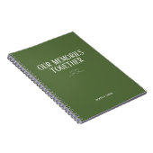 Fern Green Unsere Erinnerungen zusammen Notebook Notizblock (Rechte Seite)