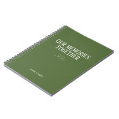 Fern Green Unsere Erinnerungen zusammen Notebook Notizblock (Linke Seite)