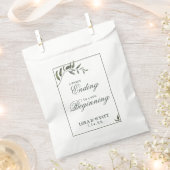 Fern Green Willow Branch Elegante Wedding Gefallen Geschenktütchen (Ausgeschnitten)