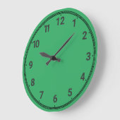 Fern grün große wanduhr (Winkel)