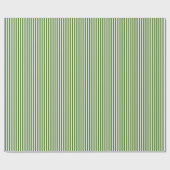 Fern, grün und weiß Streifen Geschenkpapier (Flach)