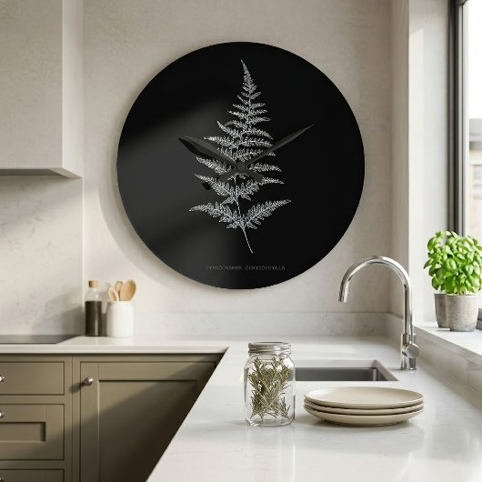 Fern - Gymnogramma Chrysophylla. Röntgeneffekt - 0 Große Wanduhr