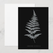 Fern - Gymnogramma Chrysophylla. Röntgeneffekt - 0 Mitteilungskarte (Vorne/Hinten)