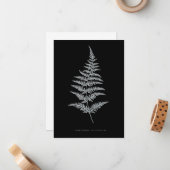 Fern - Gymnogramma Chrysophylla. Röntgeneffekt - 0 Mitteilungskarte (Vorderseite/Rückseite Beispiel)