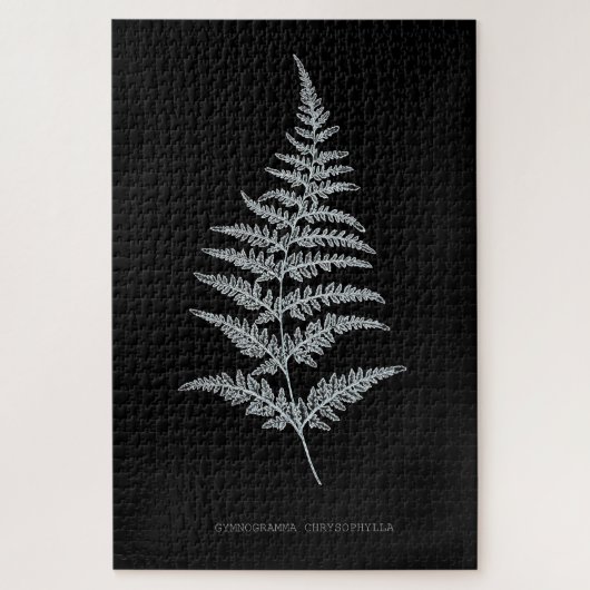 Fern - Gymnogramma Chrysophylla. Röntgeneffekt - 0 Puzzle (Vertikal)