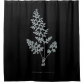 Fern - Gymnogramma Leptophylla - Röntgenwirkung -  Duschvorhang (Vorderseite)