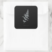 Fern - Gymnogramma Sulphurea - Röntgenwirkung - 03 Quadratischer Aufkleber (Tasche)