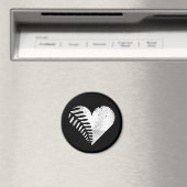 Fern Heart Dark Magnet (In Situ (Geschirrspüler))