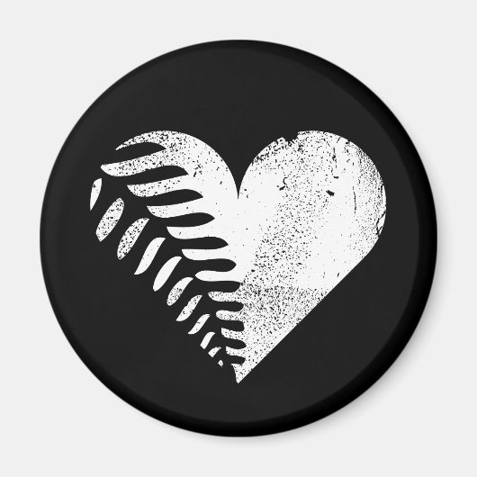 Fern Heart Dark Magnet (Vorne)