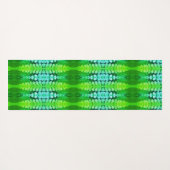 Fern Ikat 3 x GL Yogamatte (Rückseite (Horizontal))