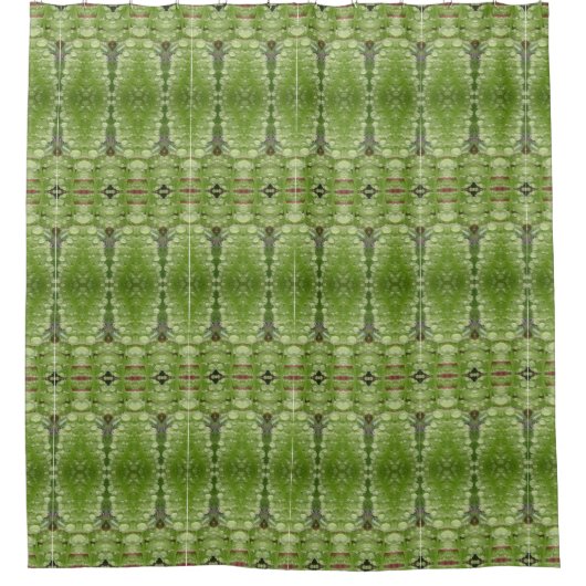 Fern Ikat Duschvorhang (Vorderseite)